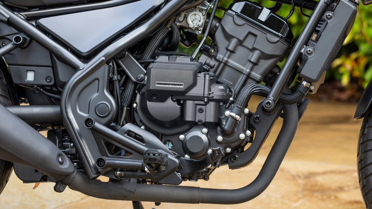 Close up of suspension.