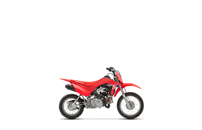 A right facing angle of a Honda CRF110R