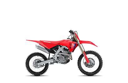 A right facing angle of a Honda CRF250R