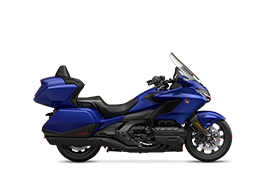 Right profile of Gold Wing Allumage Blue Metallic Manual