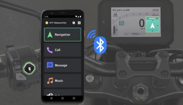 Un cavalier sur une moto Honda